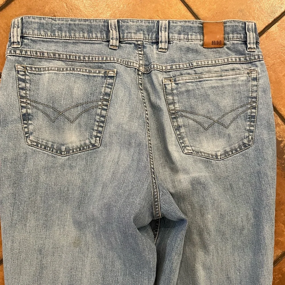 Hiltl ZE 500 Love Worn Organic Distressed 5-Pocket Denim Jean‎ Size 36 $195